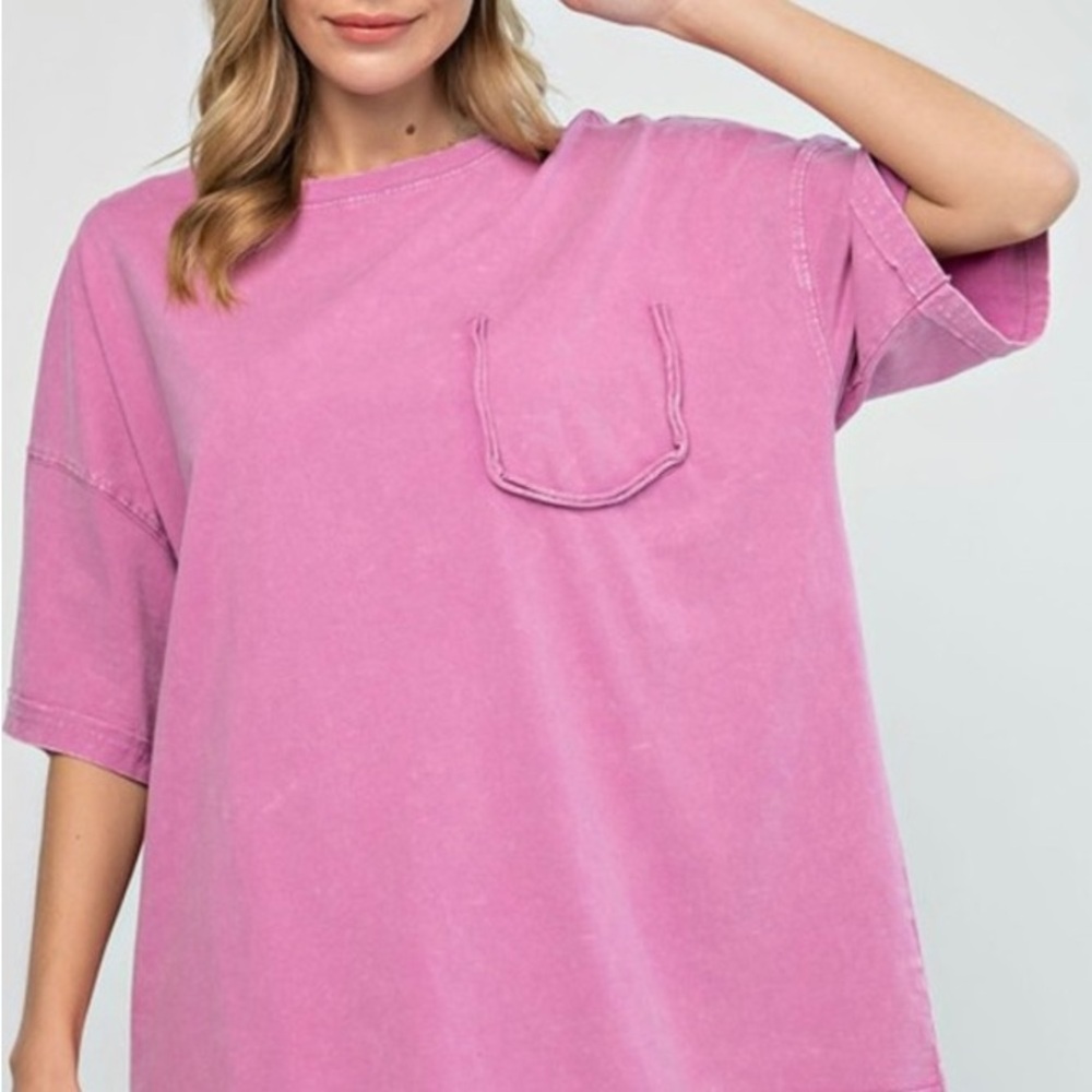 Pink Oversized Women's Top